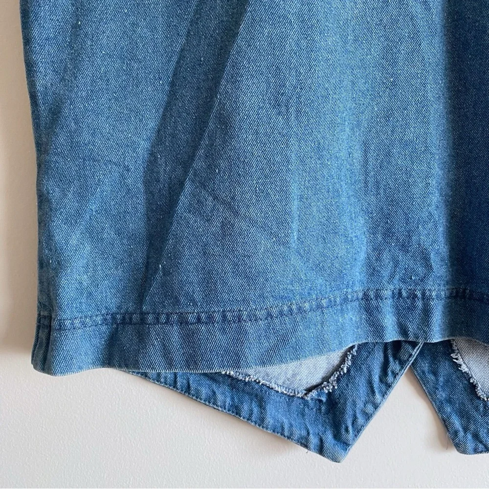 Vintage Cottagecore Lacy Floral Denim Vest - Picture 11 of 13